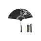 Black Double-Sided Dragon Strap with Tassel[Includes Fan Case+Fan Box]