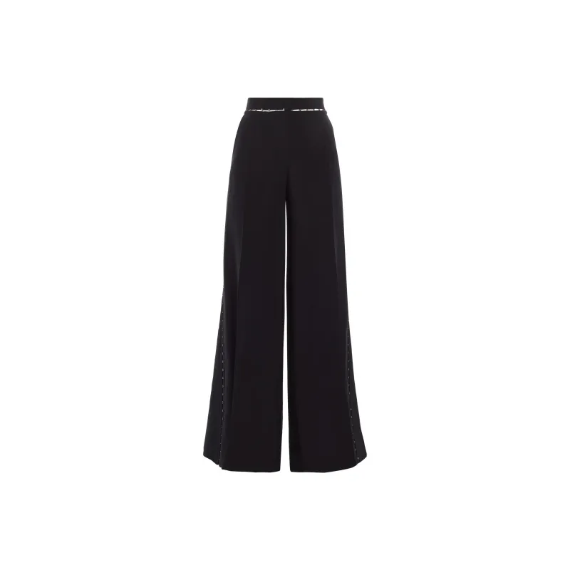 Mugler Hook eye Wide Trousers-0