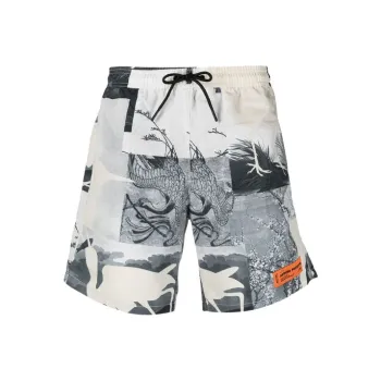 HERON PRESTON Casual Shorts Men Gray