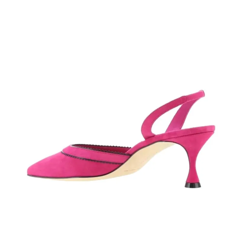MANOLO BLAHNIK Brontiasli Slim Heel High Heels 5cm Women's Pink-3