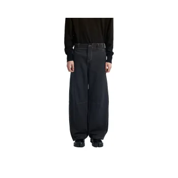 SAME FLOW Casual Pants Unisex Navy Blue