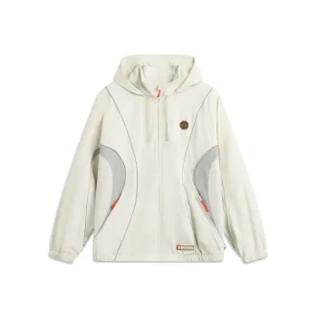 LiNing Basketball Collection Trench Coat Men's Clam Pink Gray