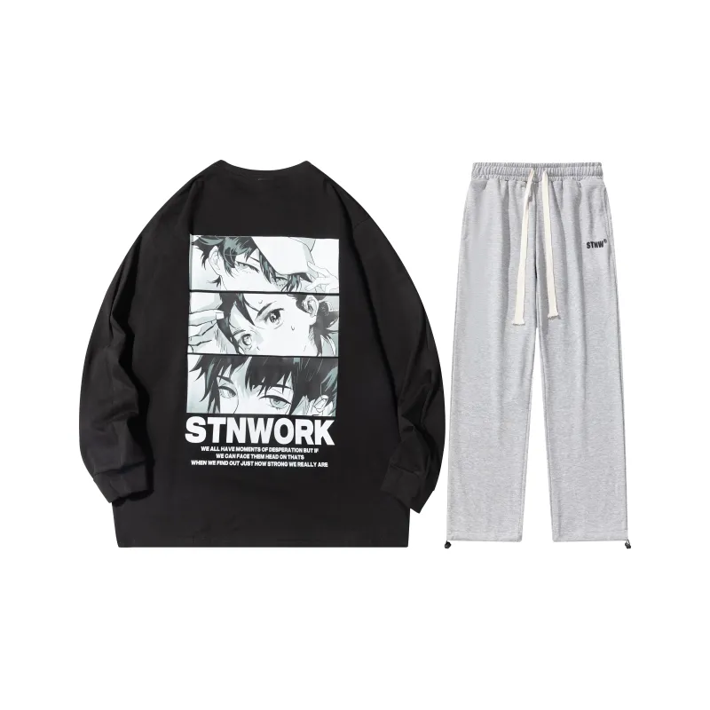 STNW Straight Set Spring Autumn And Winter Unisex-31