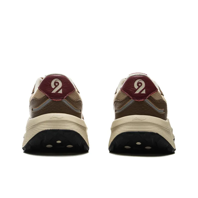 LiNing Honor M500 Abrasion Resistant Slip Resistant Low Top Casual Shoes Men's Beige Brown-5