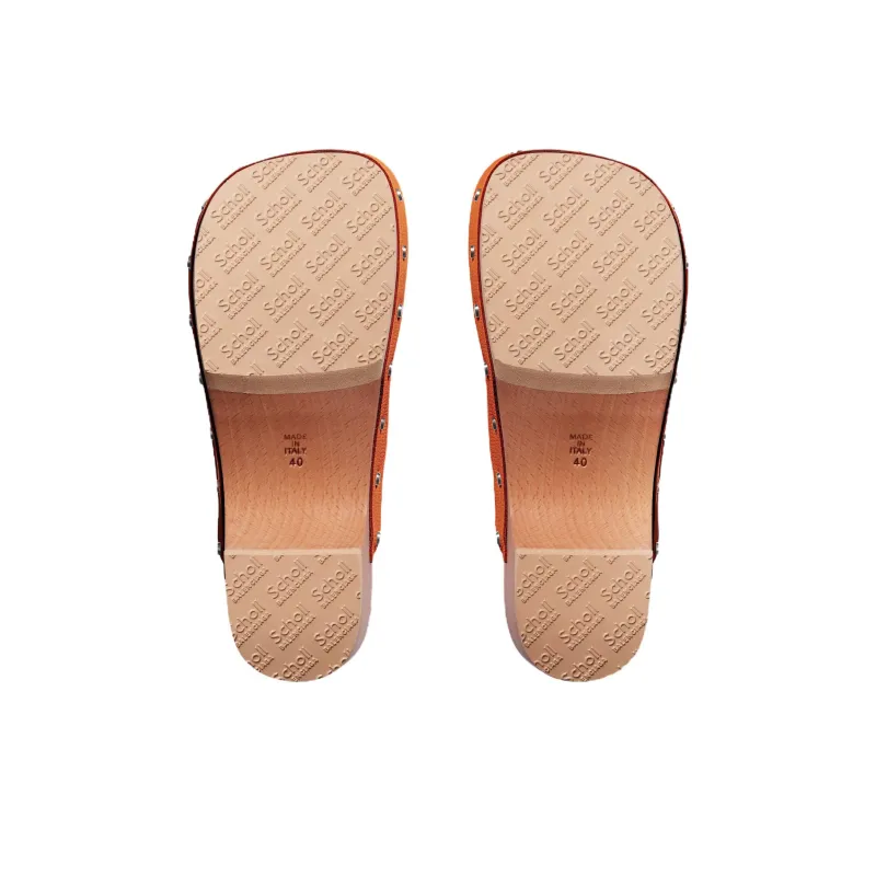 Scholl x Balenciaga Closed Toe Slippers Women's Orange-6