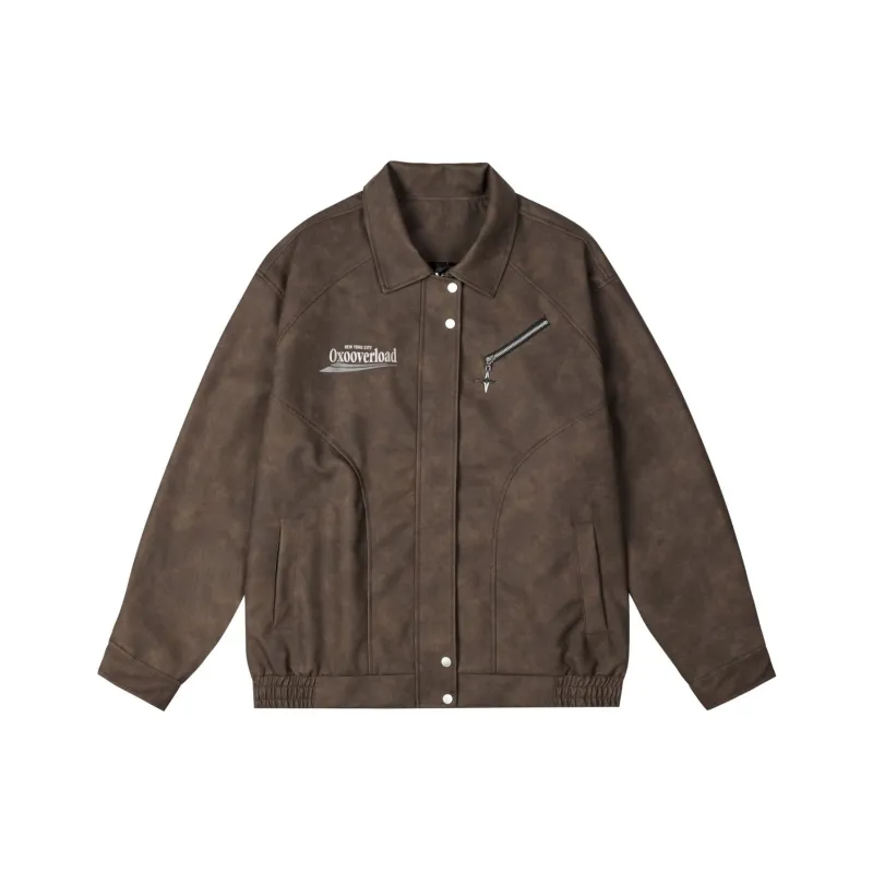OXO OVERLOAD Leather Jacket Unisex-0