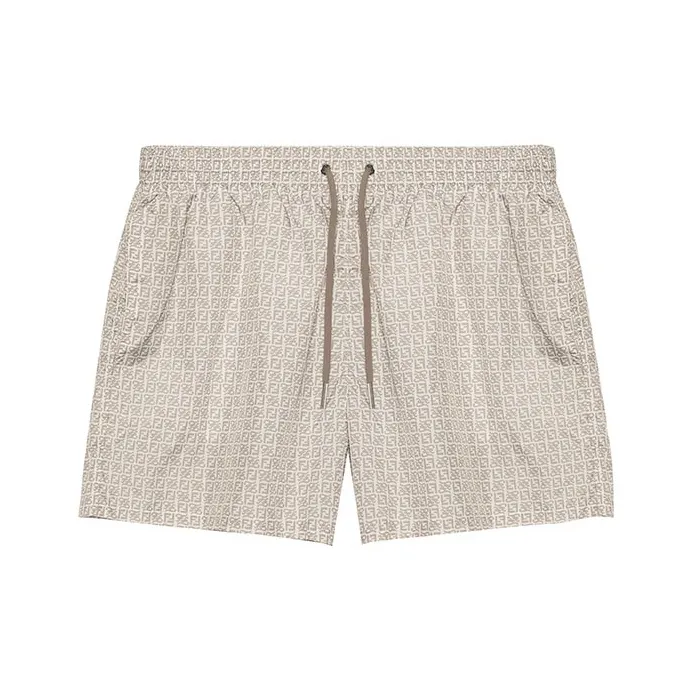 FENDI SS22 Casual Shorts Men's Brown-0
