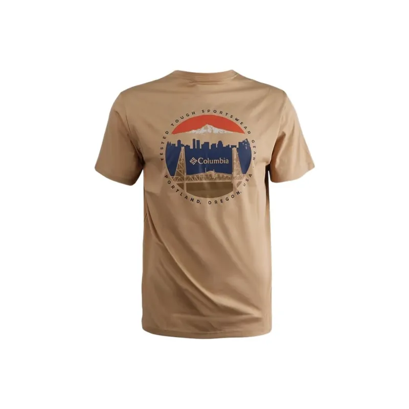 Columbia Sportswear SS25 T Shirt Men's Brown-1