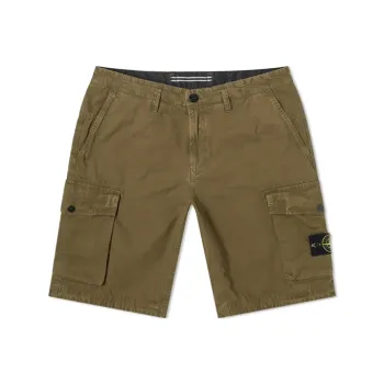 STONE ISLAND Casual Shorts Men's Olive Green