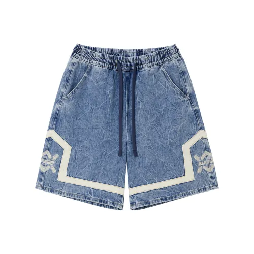 THE WIZ Denim Shorts Unisex Blue