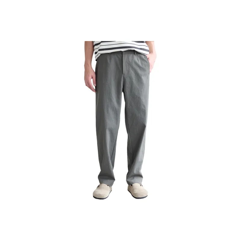 A.B.X Elastic Waistband With Slanted Slip Pocket Suitable For Spring And Autumn Casual Pants Men's-17