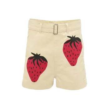 JW Anderson Strawberry print Chino Shorts