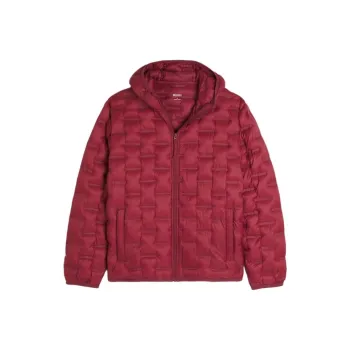 Hollister Puffer Jacket Men's Red