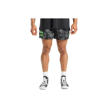 GYMSHARK PRINTED LIFTING MESH 5' SHORTS Casual Shorts Men's Black