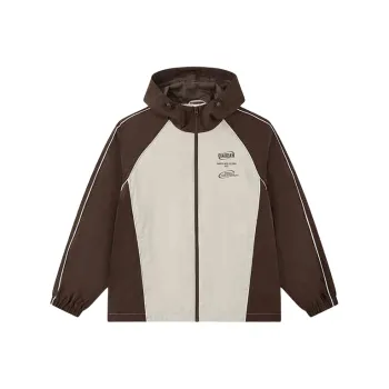 QIAODAN Trench Coat Men's Cloud Frost/Dark Sandalwood Brown