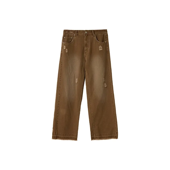 ROARINGWILD ARCH Casual Pants Unisex Brown-0