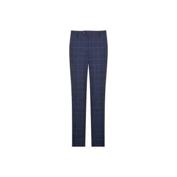 Yiwen Suit Trousers Men Blue