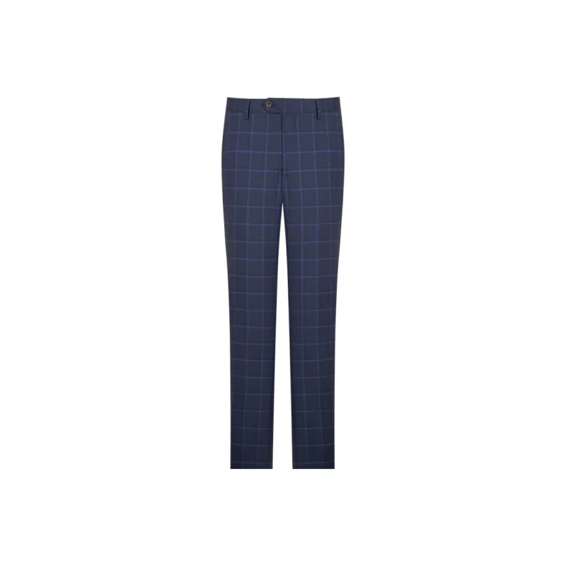 Yiwen Suit Trousers Men Blue-0