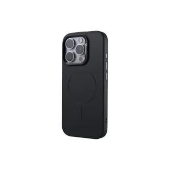 DEPA PC Material Carbon Fiber Texture Magnetic Stand Phone Cases Compatibility With Apple 14/15/16 Series Minimalist