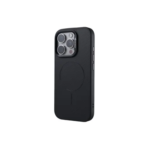 DEPA PC Material Carbon Fiber Texture Magnetic Stand Phone Cases Compatibility With Apple 14/15/16 Series Minimalist