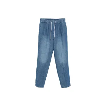 Brunello Cucinelli Drawstring Pleated Jeans