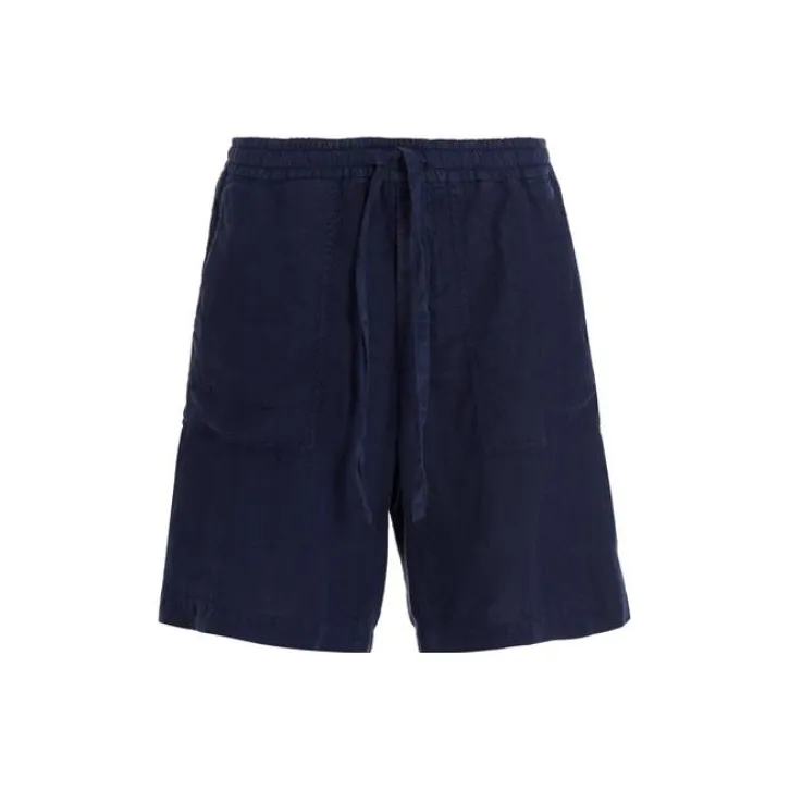Zzegna Casual Shorts Men Dark Blue-0