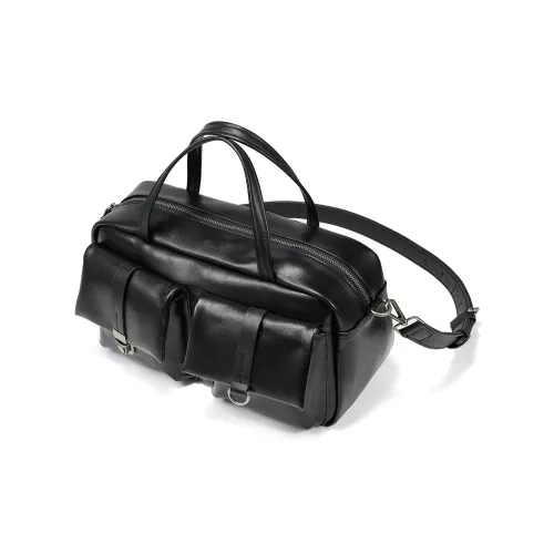 Yawei Kuroda PU Handbag Regular Unisex Black