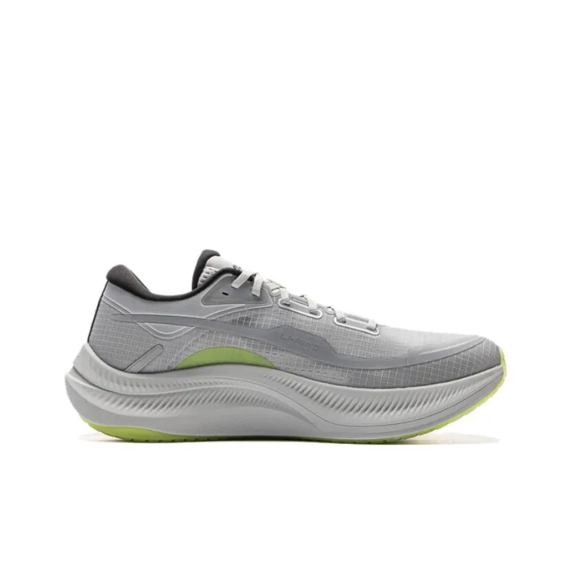 LiNing Yueying 4 Abrasion Resistant Slip Resistant Low Top Casual Running Shoes Men's Calm Gray-1