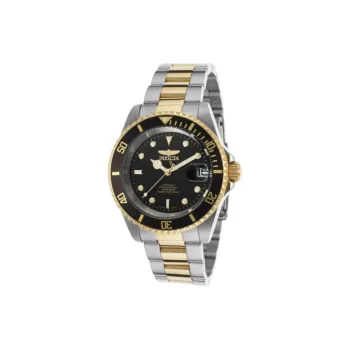 INVICTA Wrist Watch Automatic Mechanical Movement Stainless Steel Strap 40mm Black Dial Men's Watches
