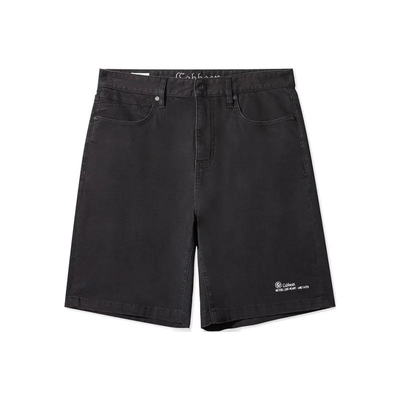 Cabbeen Denim Shorts Men's Coal Black-0