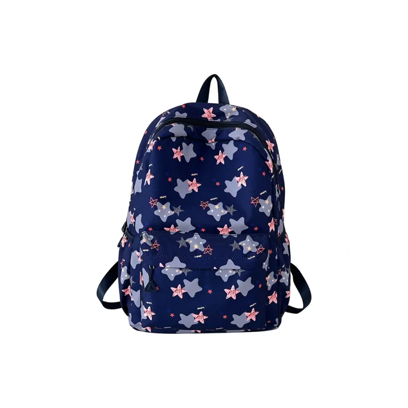 URBAN FOREST Nylon Backpack Unisex Purple/Khaki/Blue/Pink-12