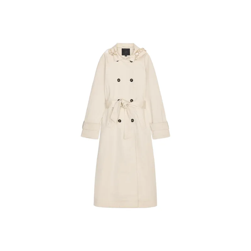 ZARA Trench Coat Unisex Light Beige-0