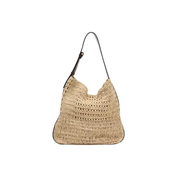 ZARA Cellulose Material Bucket Bag, Shoulder Bag Tubas Women's Light Beige