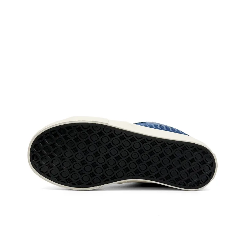 Mengsai Cushioning, Wear Resistant Low Top Skateboard Shoes Men's Denim Blue-6