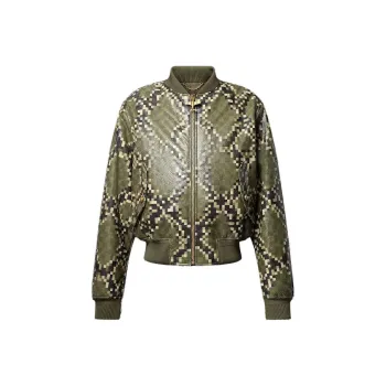 LOUIS VUITTON Graphic Leather Bomber