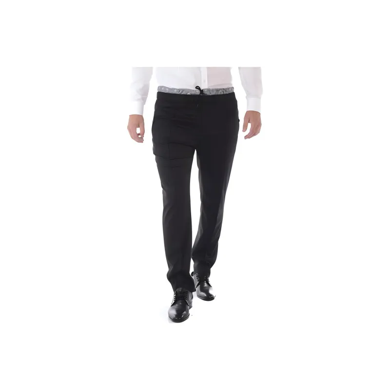 DANIELE ALESSANDRINI Casual Pants Men's Black-0