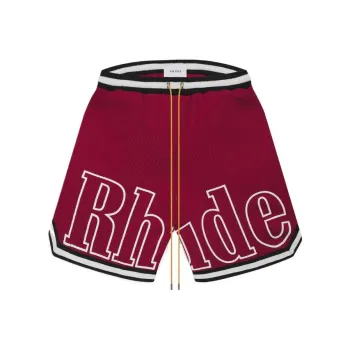 RHUDE Flannel Court Logo Short
