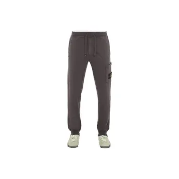 STONE ISLAND Pantalones Cargo De Felpa Con Corte Ajustado Casual Pants Men's Anthracite