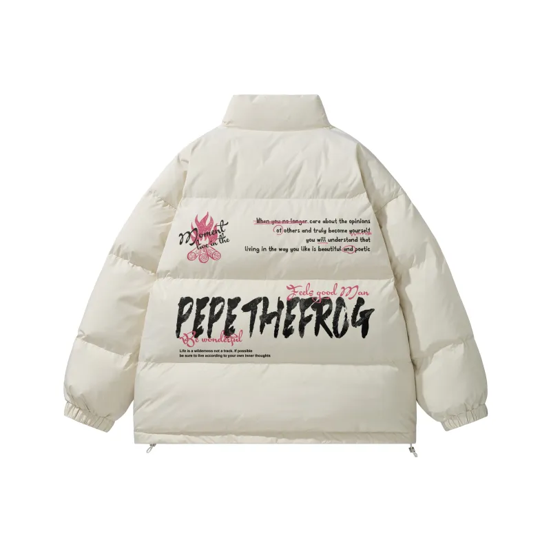 Pepe The Frog Puffer Jacket Unisex-6