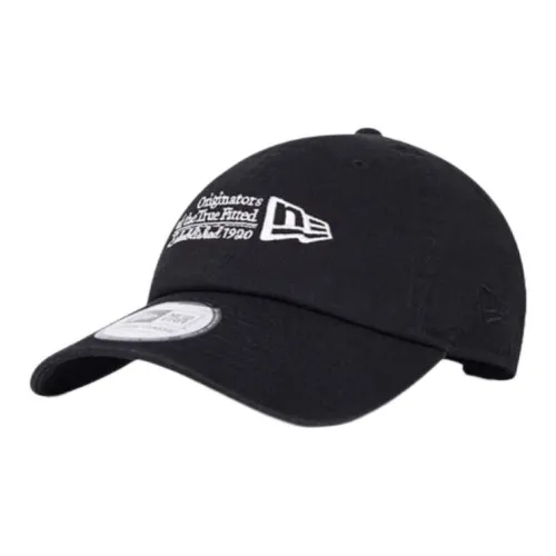 New Era Cotton Baseball Caps Unisex Black