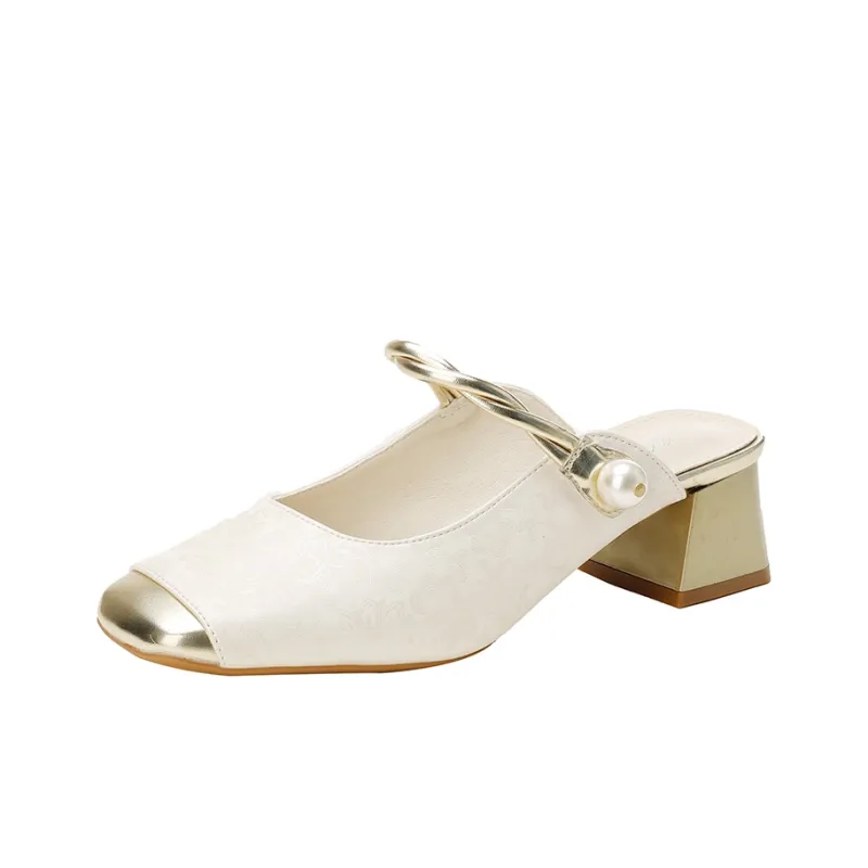 KATHRYN WILSON Rubber Sole Slip Resistant Closed Toe Slippers Women's-15