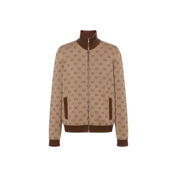 GUCCI Gg Zip Front Cardigan