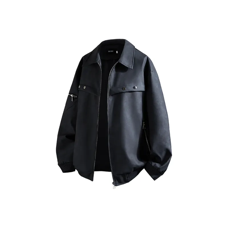 Fakeyoung Leather Jacket Unisex-0