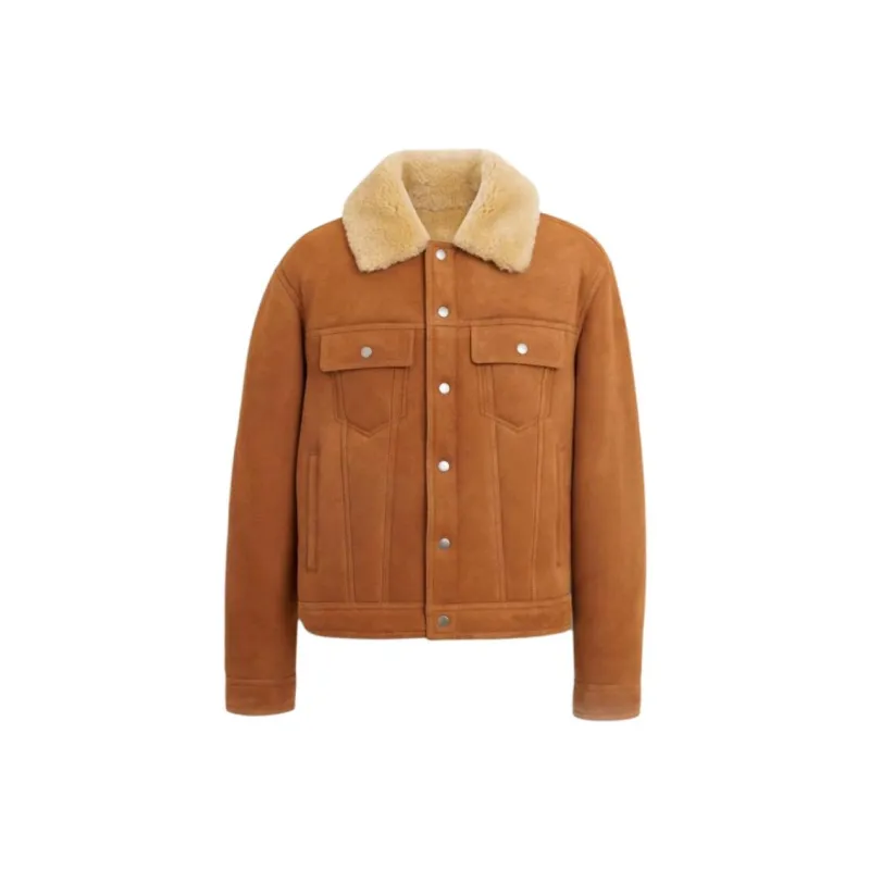 COACH FW23 Leather Jacket Men's Dark Brown-0