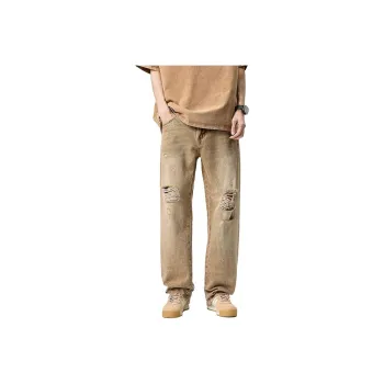 NVRFRGT Jeans Unisex Moth Yellow