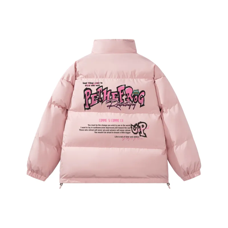 Pepe The Frog Puffer Jacket Unisex-14