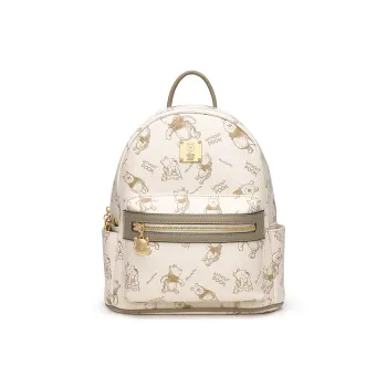 Disney Winnie The Pooh Series PVC Backpack Regular Women's Apricot/Pink/Black