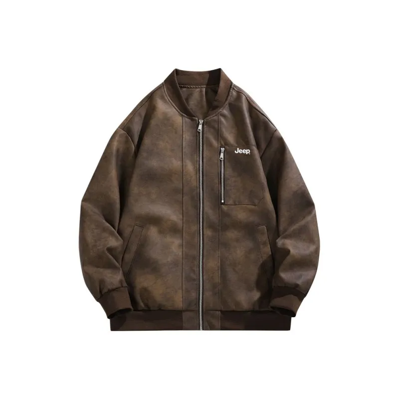Jeep Leather Jackets Unisex-8