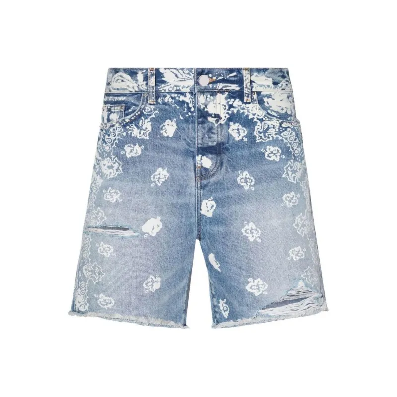 AMIRI Denim Shorts Men Light Blue-0