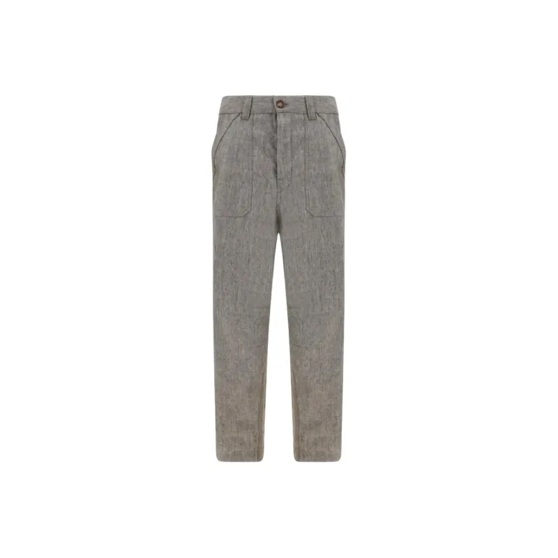 Brunello Cucinelli Linen Trousers-0